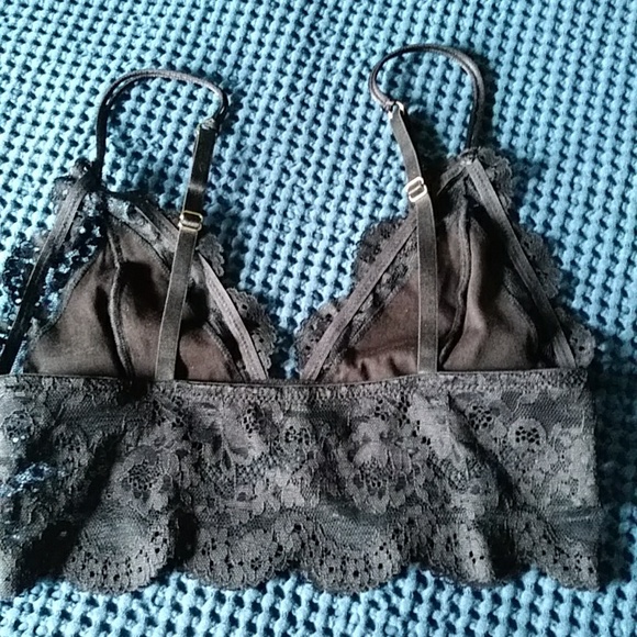 (NWOT)Blush bralette the lace black size small - Picture 3 of 5